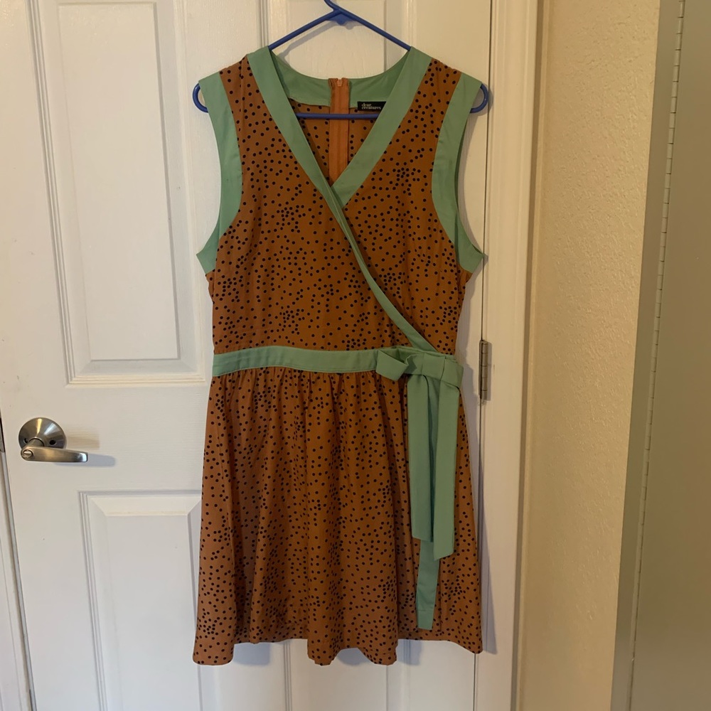 Dear Creatures faux wrap dress